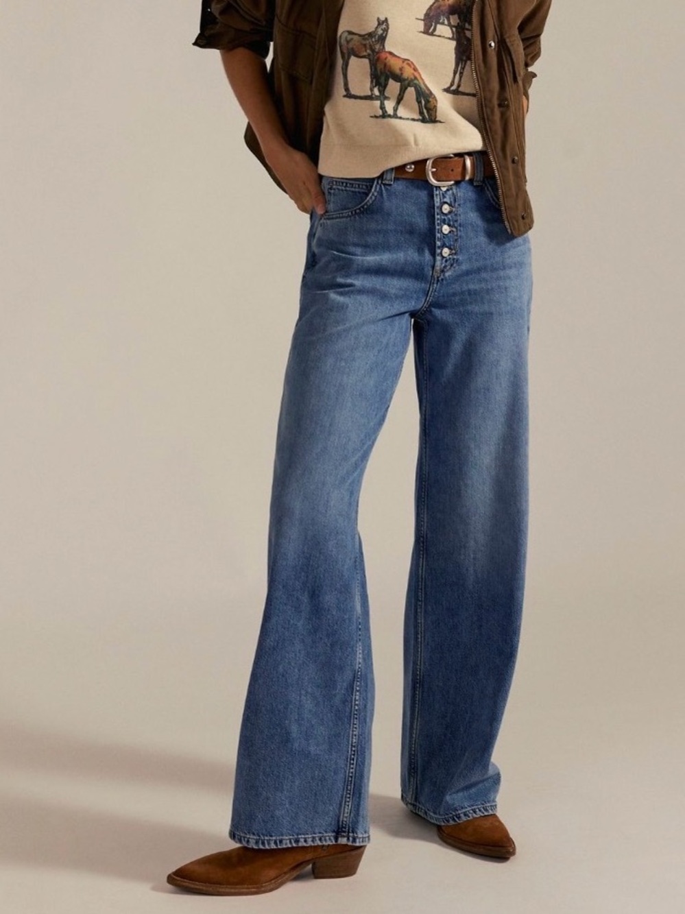 We The Free High-Rise Wide-Leg Nia Boyfriend  Jeans